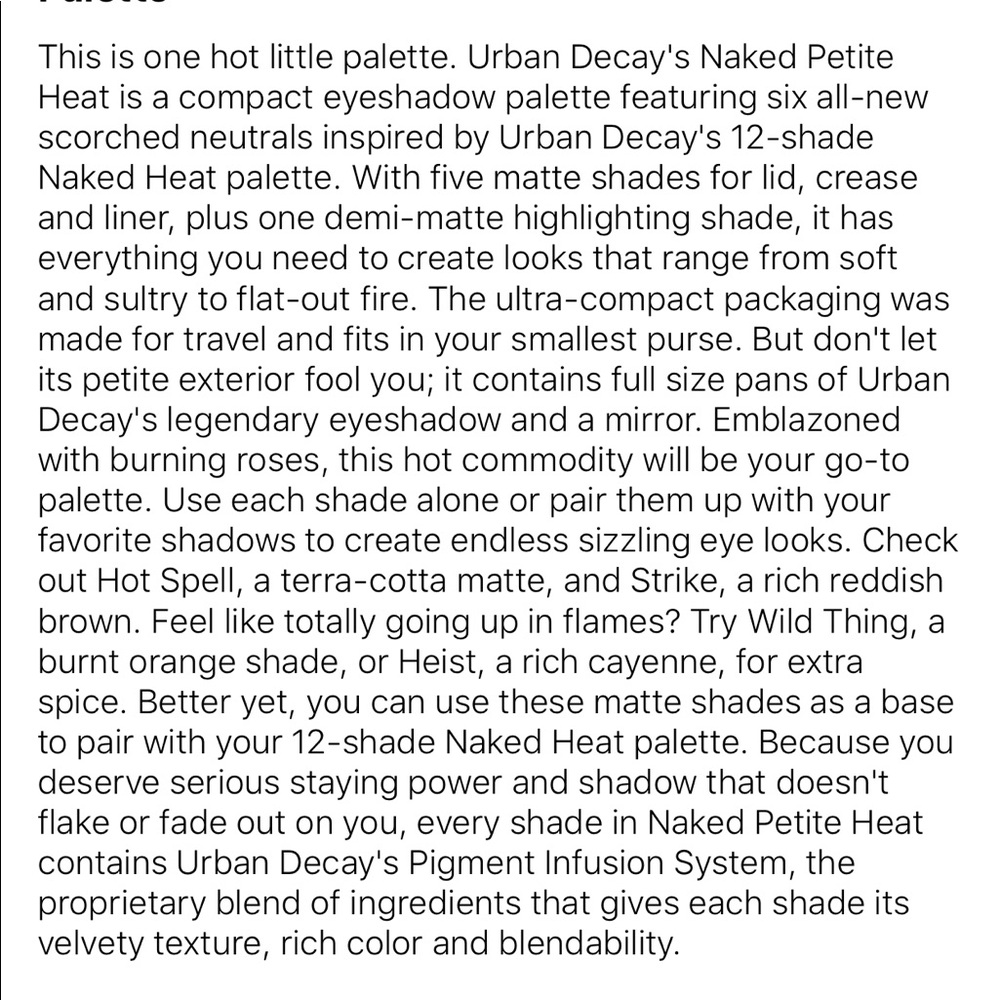 Urban Decay naked heat eyeshadow palette - Picture 8 of 8